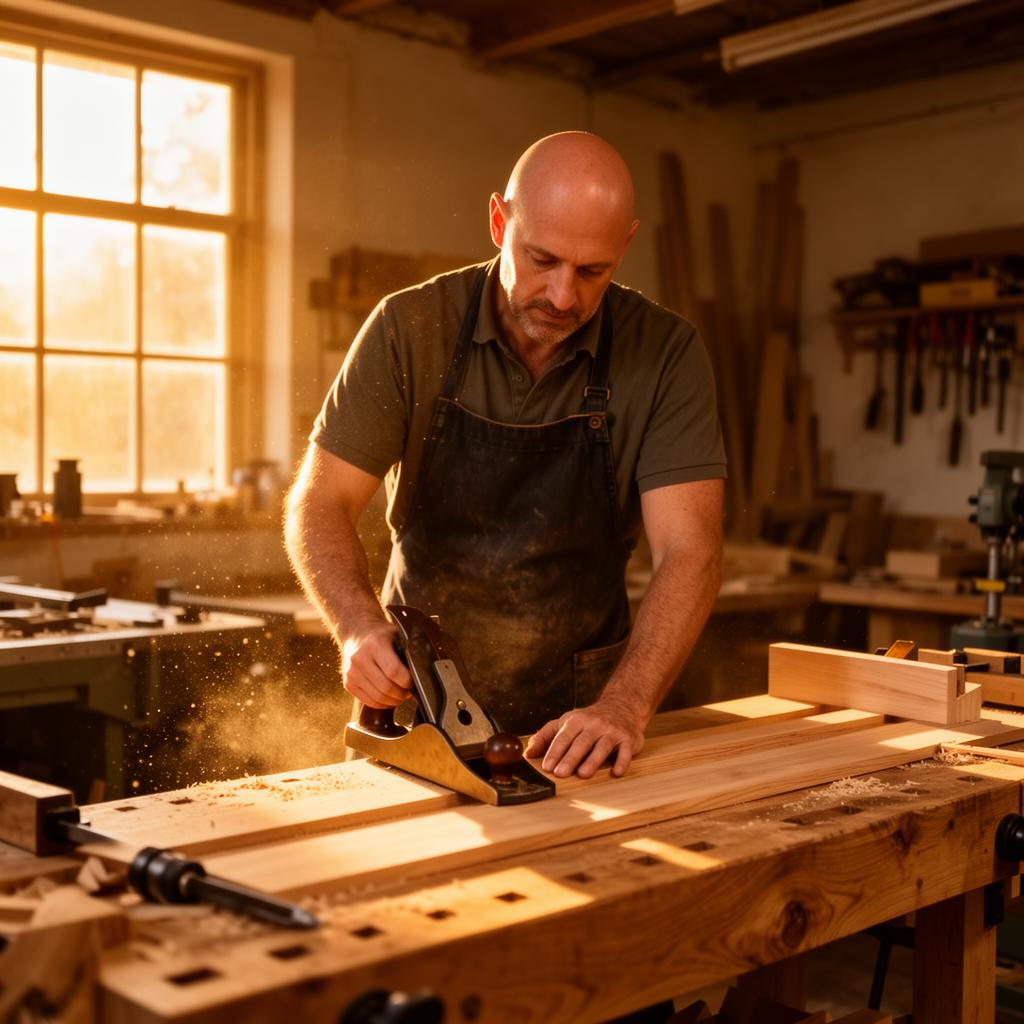 Davy Jacobs aan het werk in zijn atelier